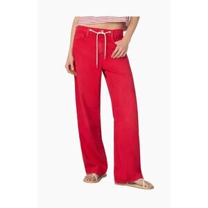 Joe’s Jeans The Ryan Drawstring Low Slung Baggy Jeans in Cherry Red 29